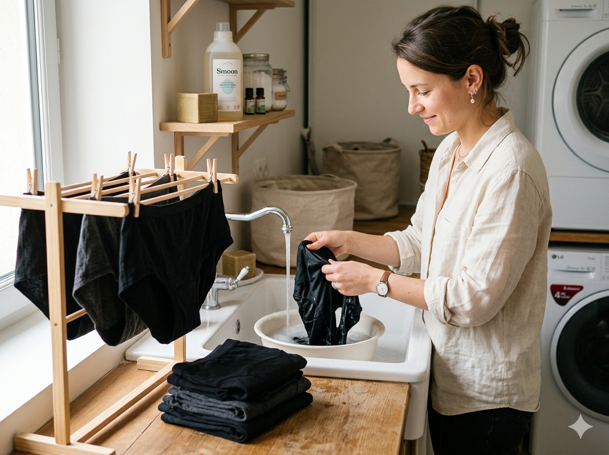 Comment laver sa culotte menstruelle pour une durabilité maximale ? 2 Laver sa culotte menstruelle
